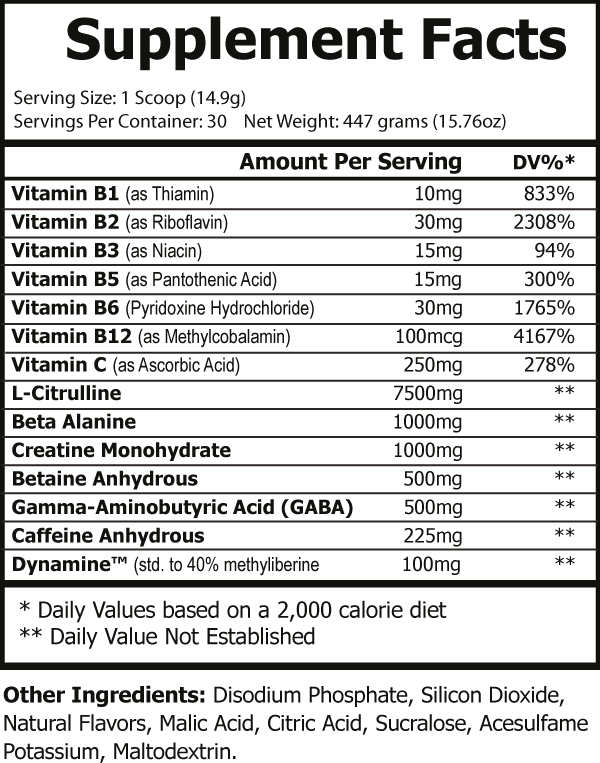 Hype Pre-Workout (Tropical Sun Rise)